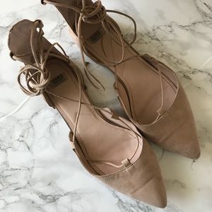 Zara Tie Up Flats